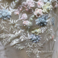 Bridal Lace Fabric Handwork Beaded Embroidery Fabric